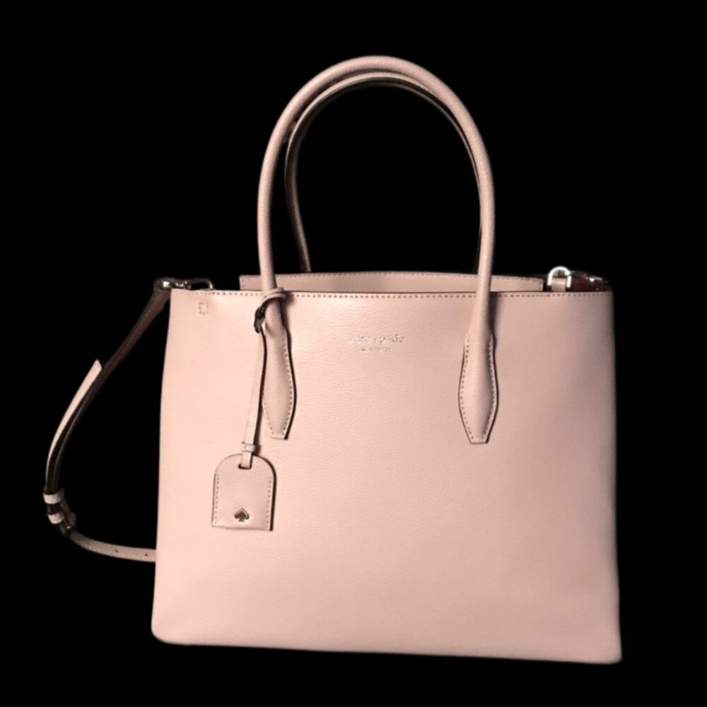 Kate Spade Pink Tote with Hang Tag and Adjustable Strap Excellent Condition